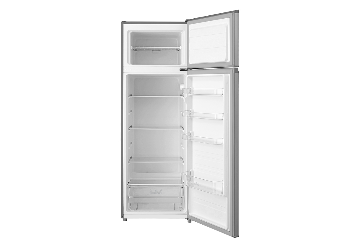 Απεικονίζεται το ψυγείο Morris T72235ETS  ανοιχτό.